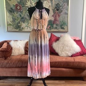 Awesome Tie Dye Tassel Summer Dress
